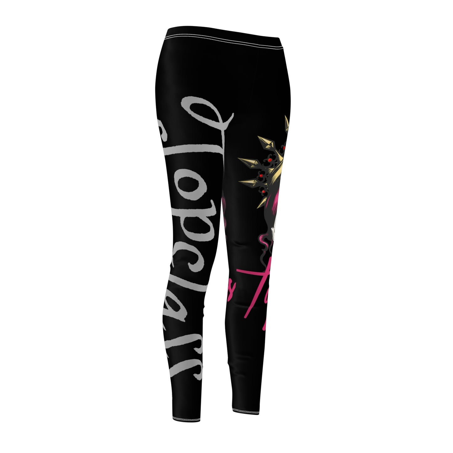 Topclass Pink Hair Skull Leggings