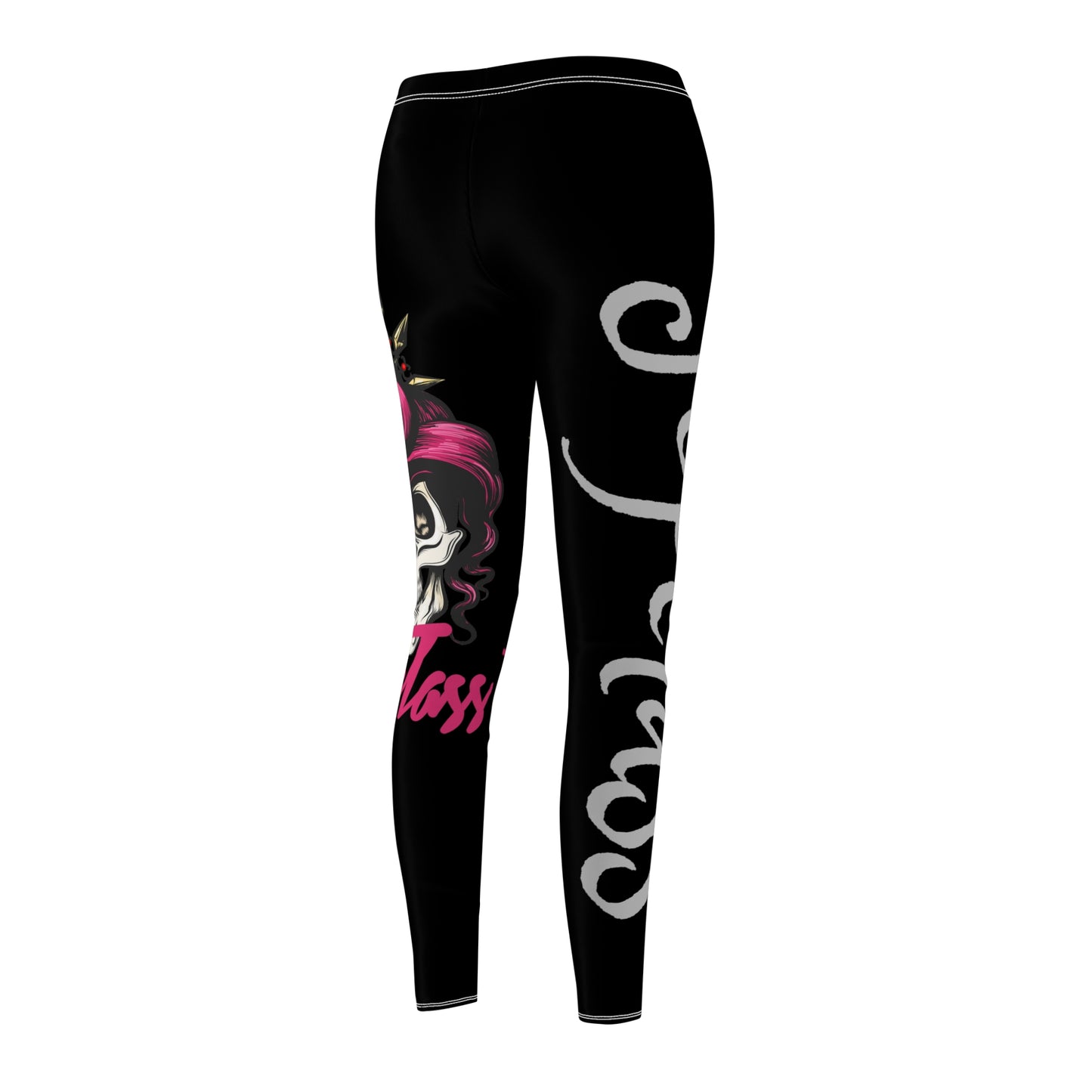 Topclass Pink Hair Skull Leggings