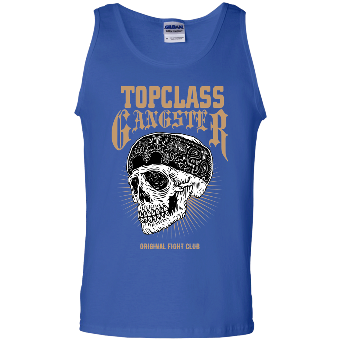 Topclass Gangsta Skull and Bandana Tank Top
