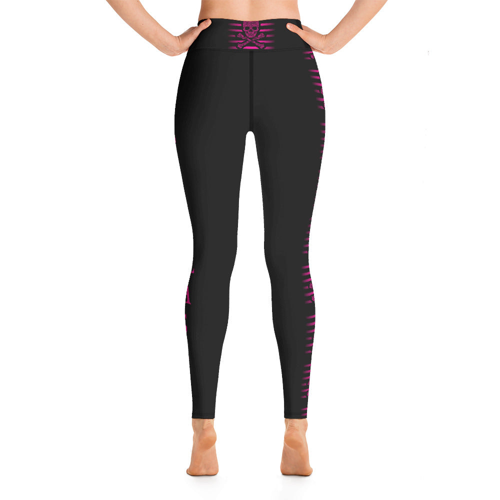 Topclass Pink Skull and Bones Leggings