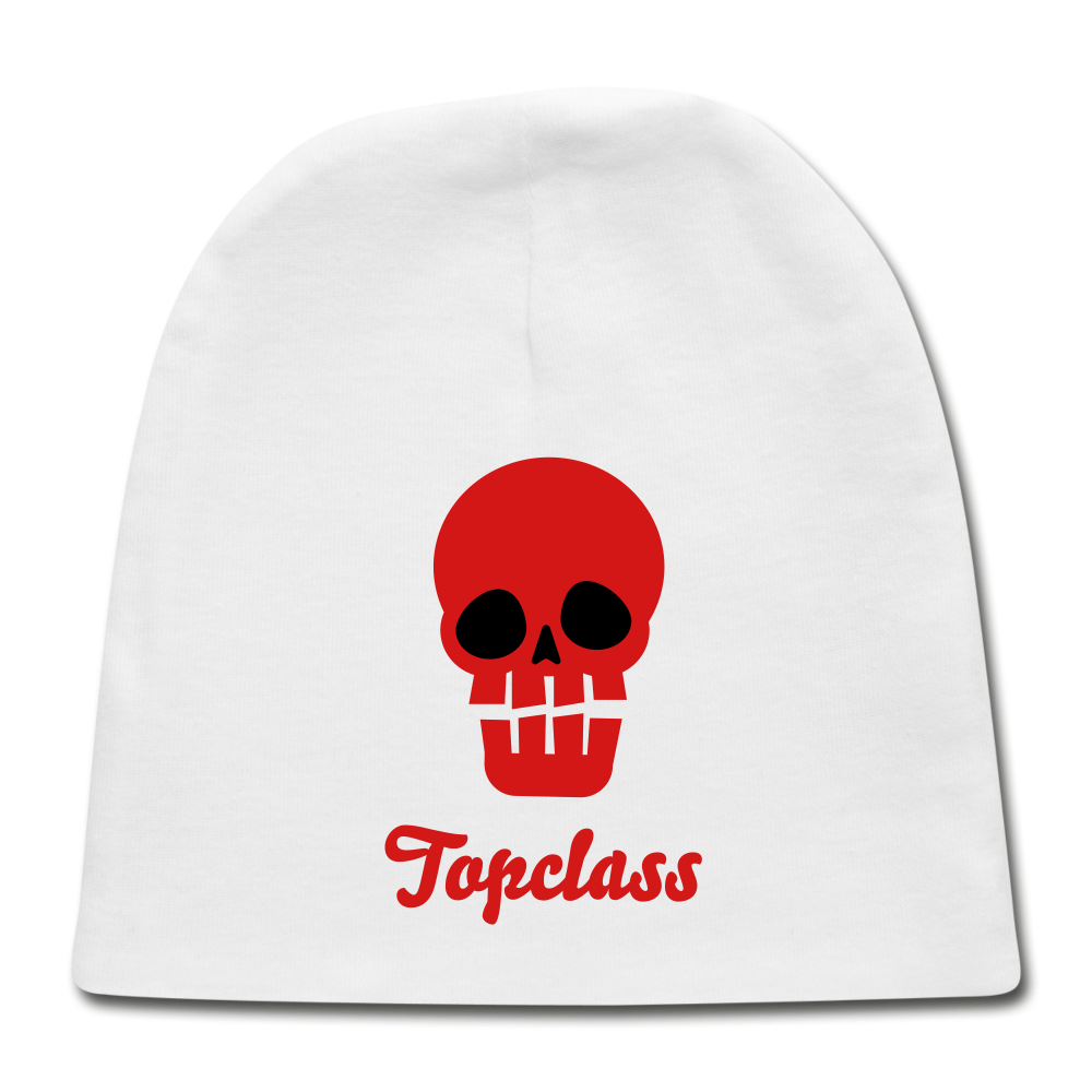 Topclass skull baby hat - white
