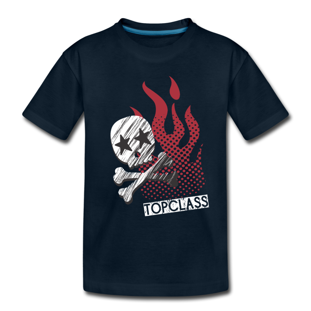 Topclass Skull and crossbones Toddler Tshirt - deep navy