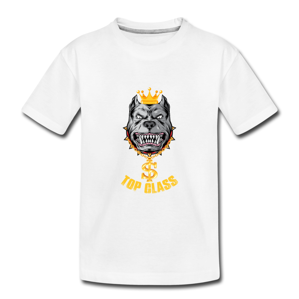 Topclass Bulldog Toddler Tshirt - white