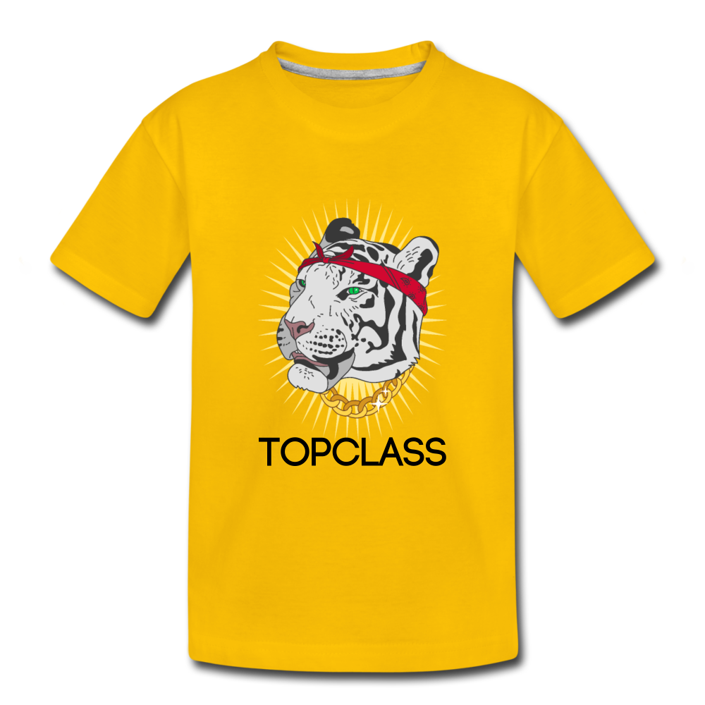 Topclass Tiger Toddler Tshirt - sun yellow
