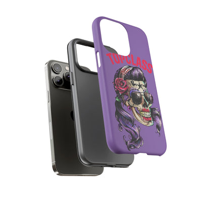 Topclass Pin Up Girl Skull Tough Phone Case