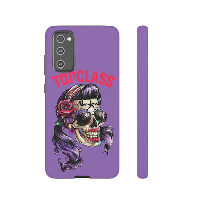 Topclass Pin Up Girl Skull Tough Phone Case