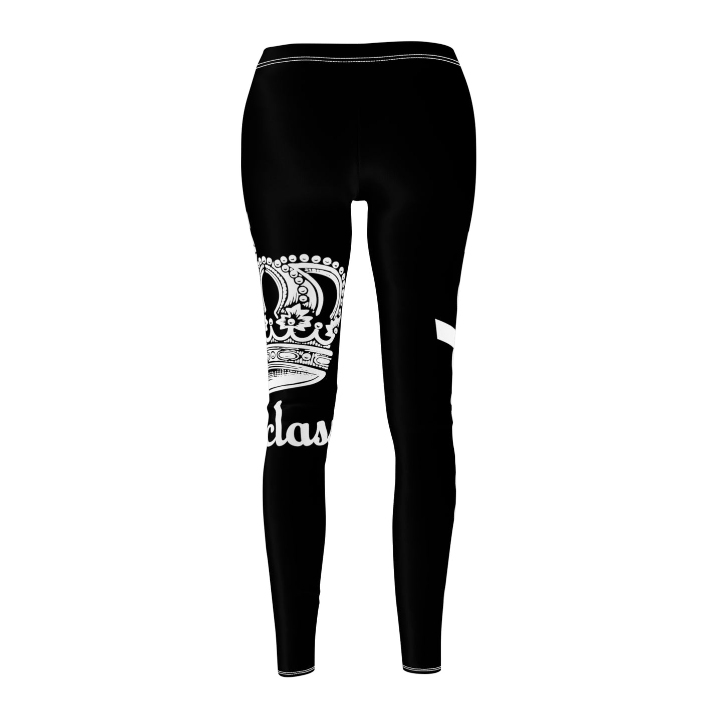 Topclass White Crown Logo Leggings