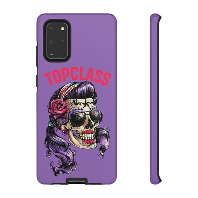 Topclass Pin Up Girl Skull Tough Phone Case