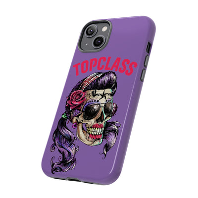 Topclass Pin Up Girl Skull Tough Phone Case