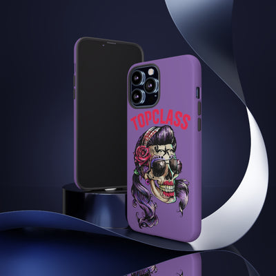 Topclass Pin Up Girl Skull Tough Phone Case