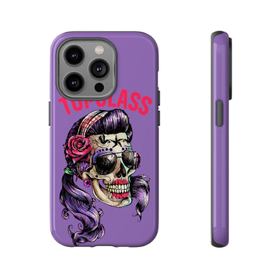 Topclass Pin Up Girl Skull Tough Phone Case