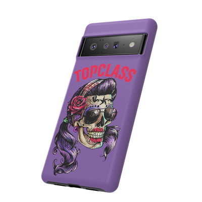 Topclass Pin Up Girl Skull Tough Phone Case