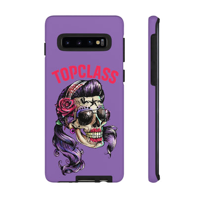 Topclass Pin Up Girl Skull Tough Phone Case