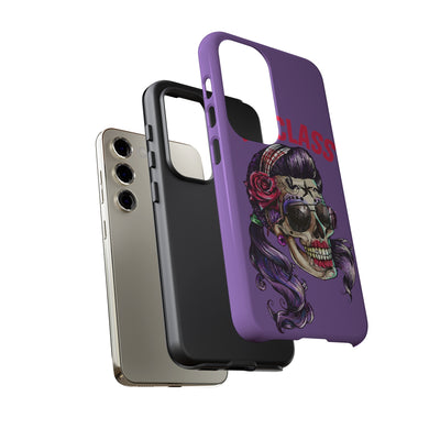 Topclass Pin Up Girl Skull Tough Phone Case