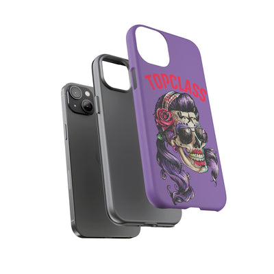 Topclass Pin Up Girl Skull Tough Phone Case