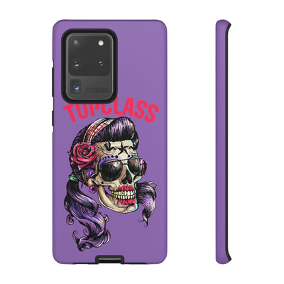 Topclass Pin Up Girl Skull Tough Phone Case