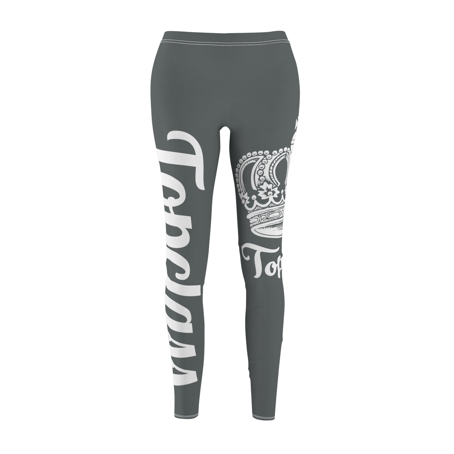 Copy of Copy of Topclass White Crown Logo Leggings