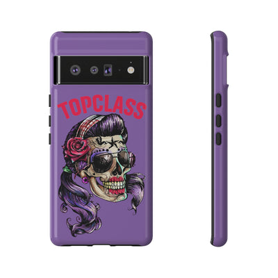 Topclass Pin Up Girl Skull Tough Phone Case