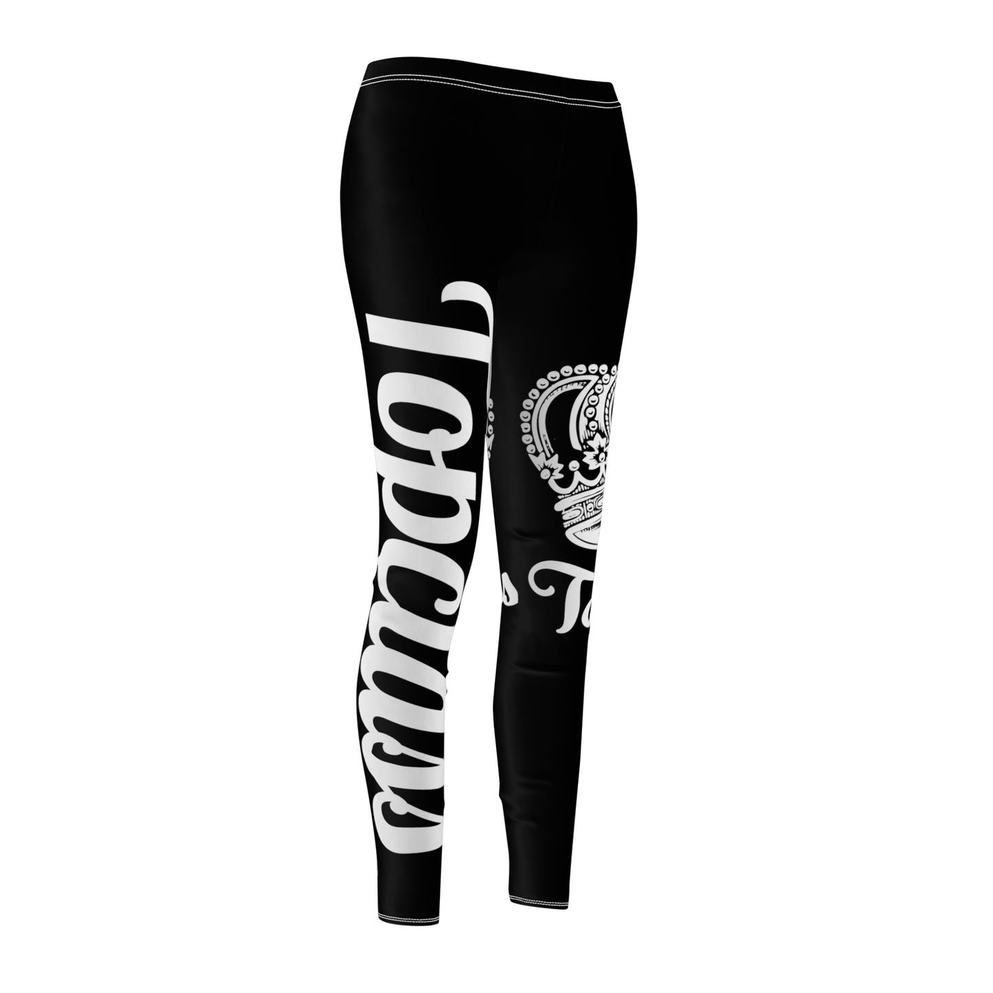 Topclass White Crown Logo Leggings