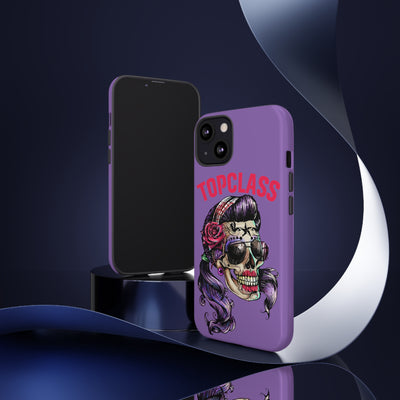 Topclass Pin Up Girl Skull Tough Phone Case