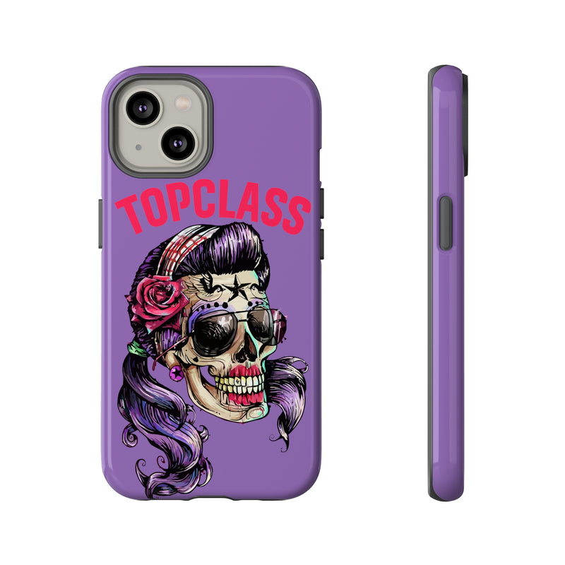 Topclass Pin Up Girl Skull Tough Phone Case