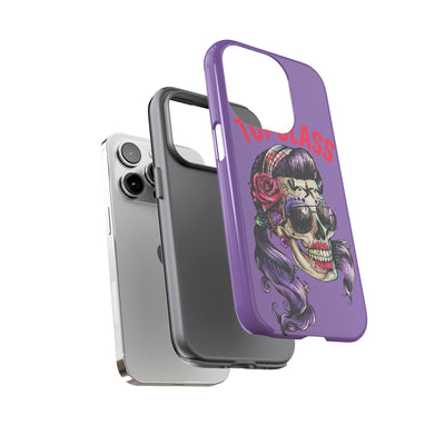 Topclass Pin Up Girl Skull Tough Phone Case