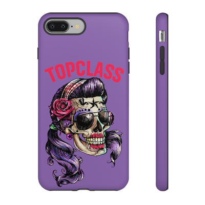 Topclass Pin Up Girl Skull Tough Phone Case