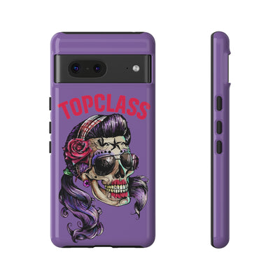 Topclass Pin Up Girl Skull Tough Phone Case