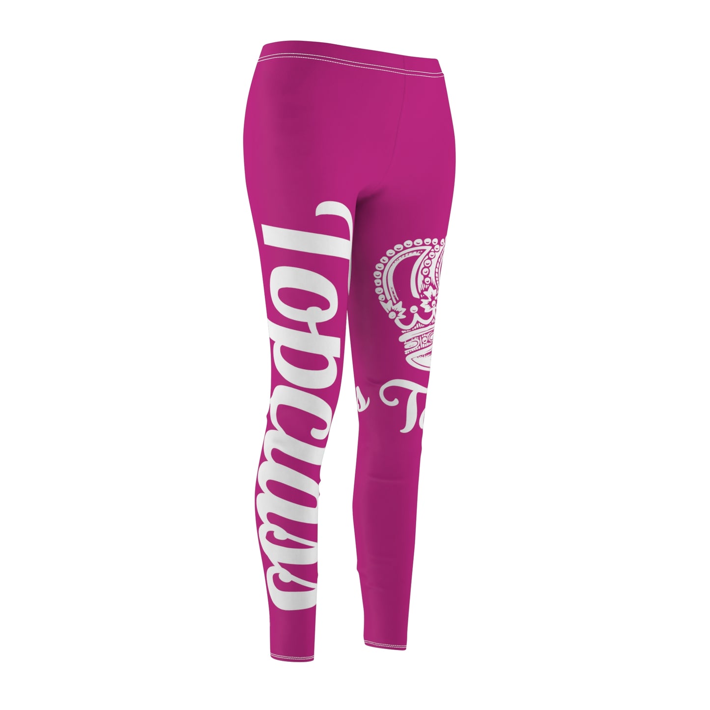 Topclass White Crown Logo Leggings