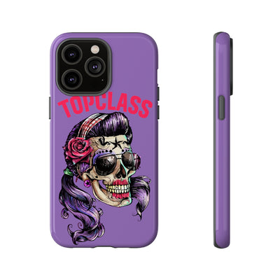 Topclass Pin Up Girl Skull Tough Phone Case