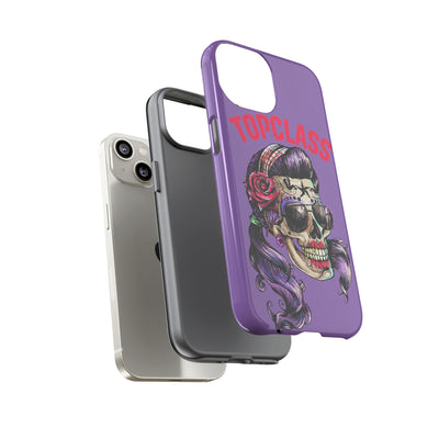 Topclass Pin Up Girl Skull Tough Phone Case