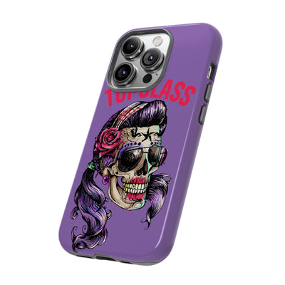 Topclass Pin Up Girl Skull Tough Phone Case