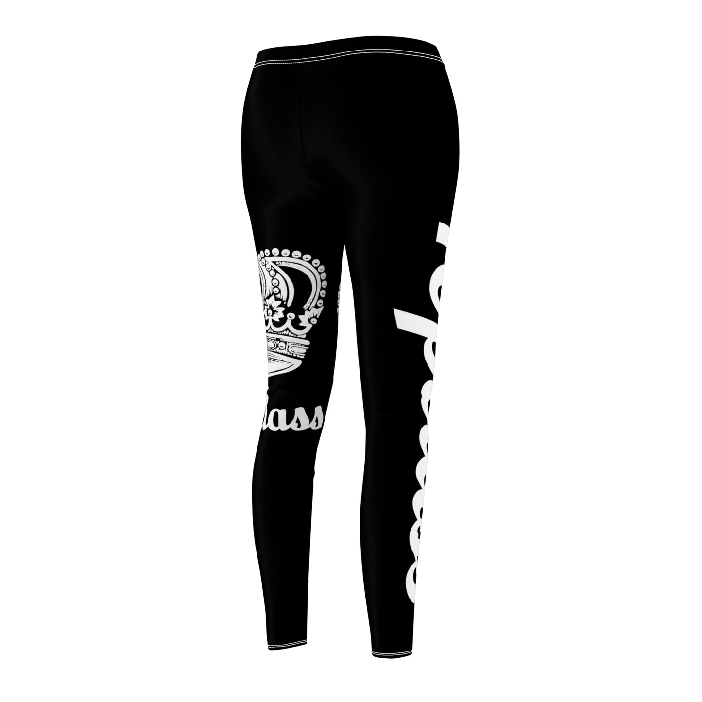 Topclass White Crown Logo Leggings