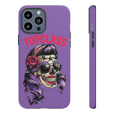 Topclass Pin Up Girl Skull Tough Phone Case