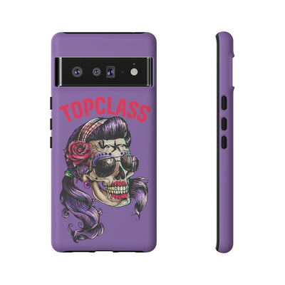 Topclass Pin Up Girl Skull Tough Phone Case