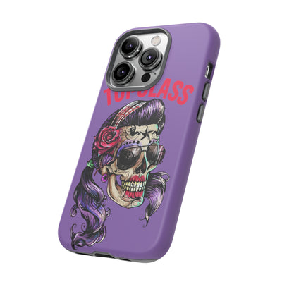 Topclass Pin Up Girl Skull Tough Phone Case