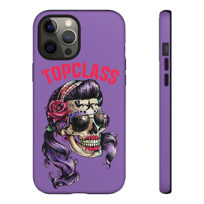 Topclass Pin Up Girl Skull Tough Phone Case