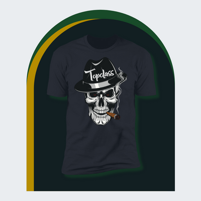 Topclass Skull with cigar T-shirt