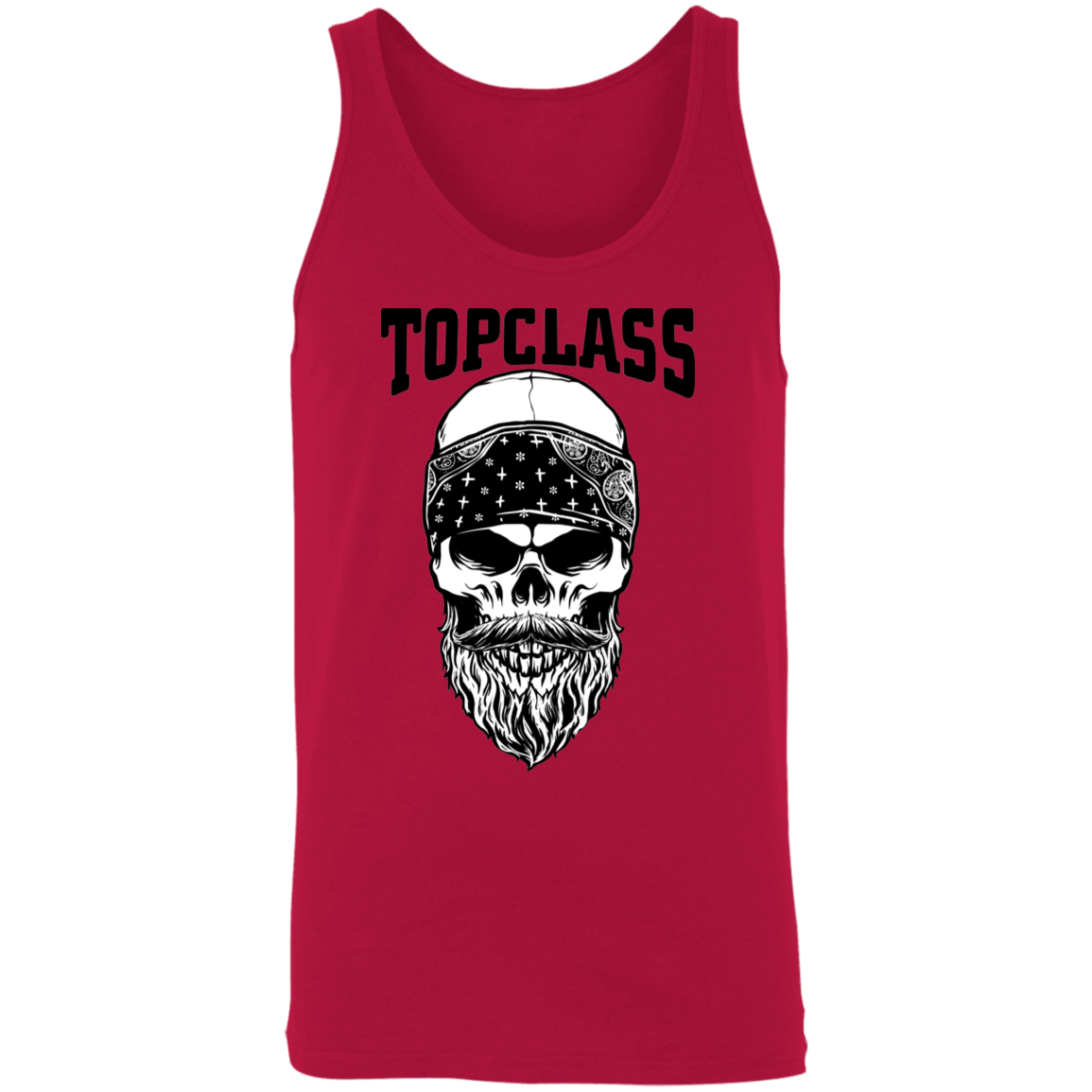 Topclass Bearded Skull and Bandana Tank Top