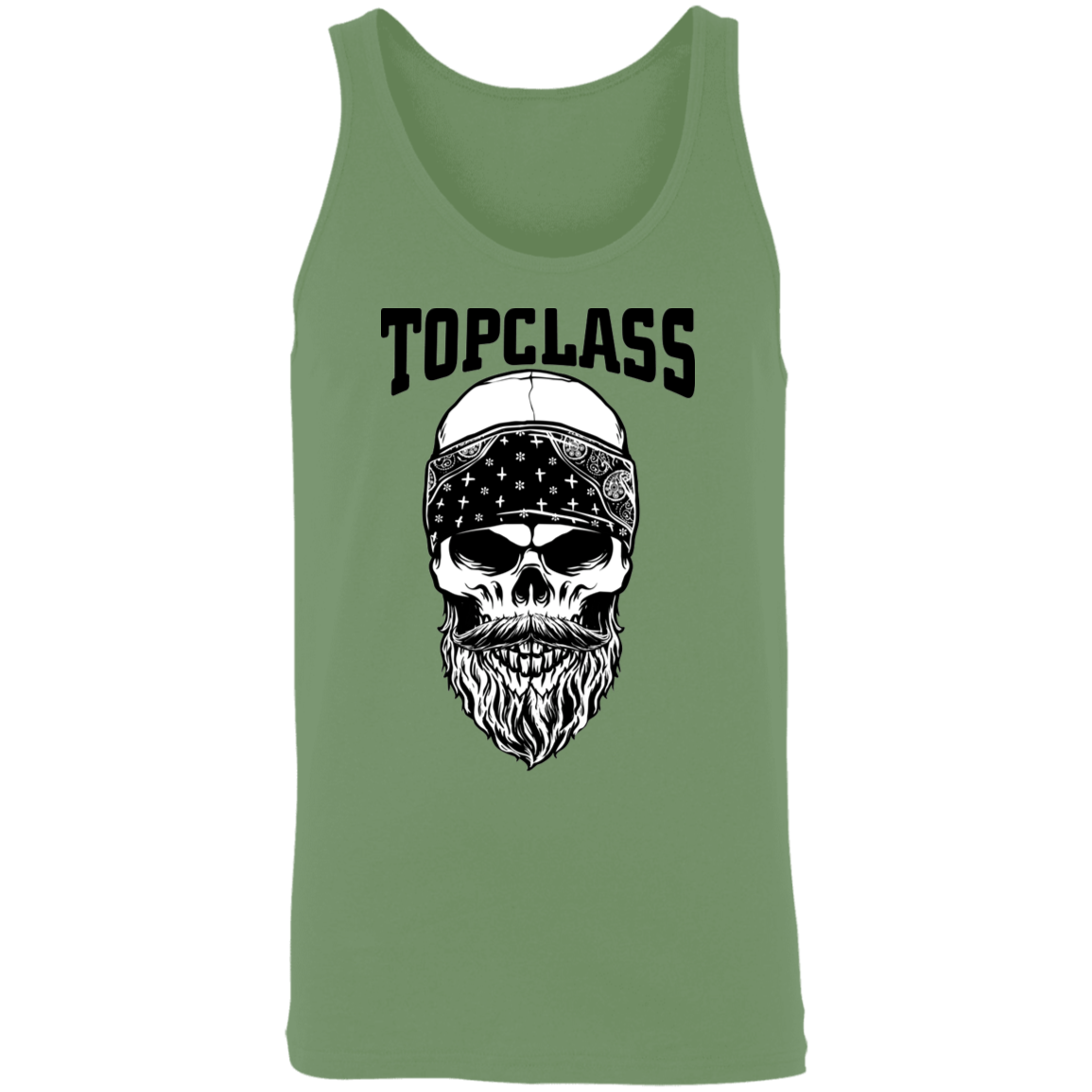 Topclass Bearded Skull and Bandana Tank Top