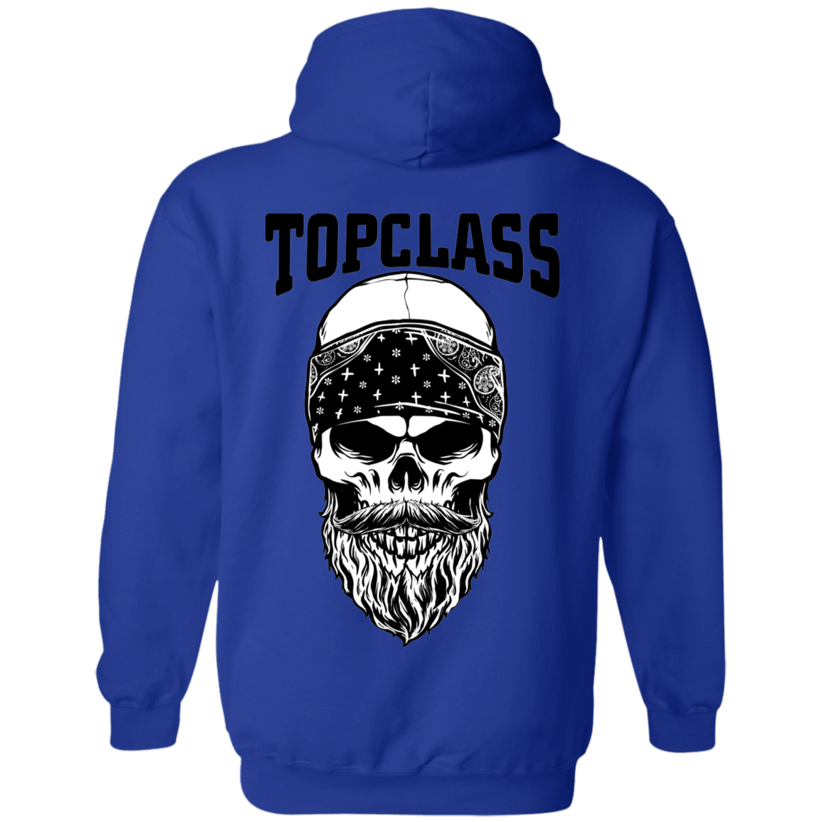 Topclass Bearded Bandana Skull Hoodie