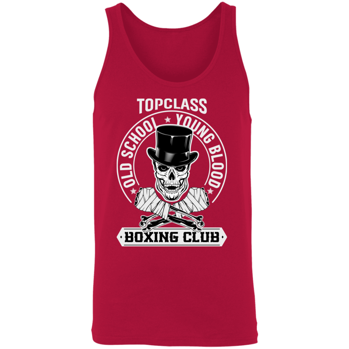 Topclass Old School Boxing Skull Tank Top