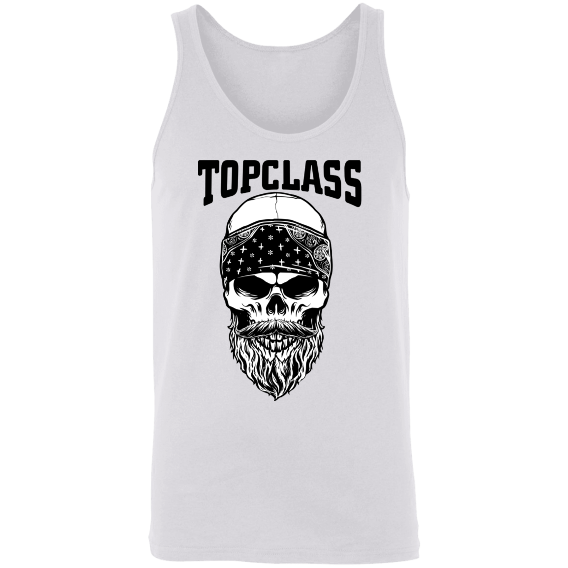 Topclass Bearded Skull and Bandana Tank Top