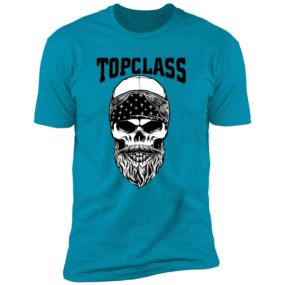 Topclass Bearded Skull and Bandana Tshirt