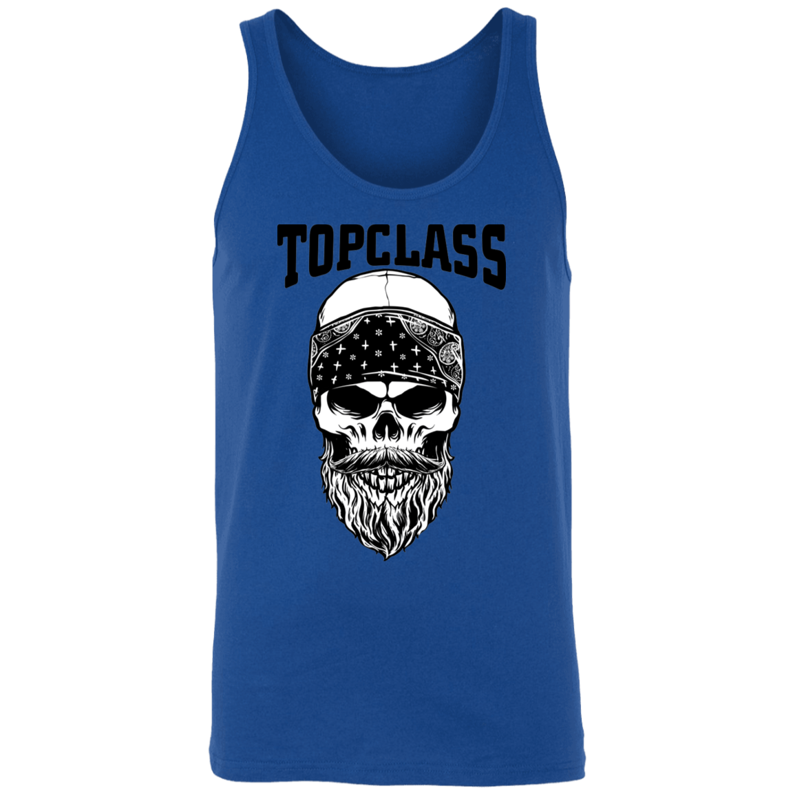 Topclass Bearded Skull and Bandana Tank Top