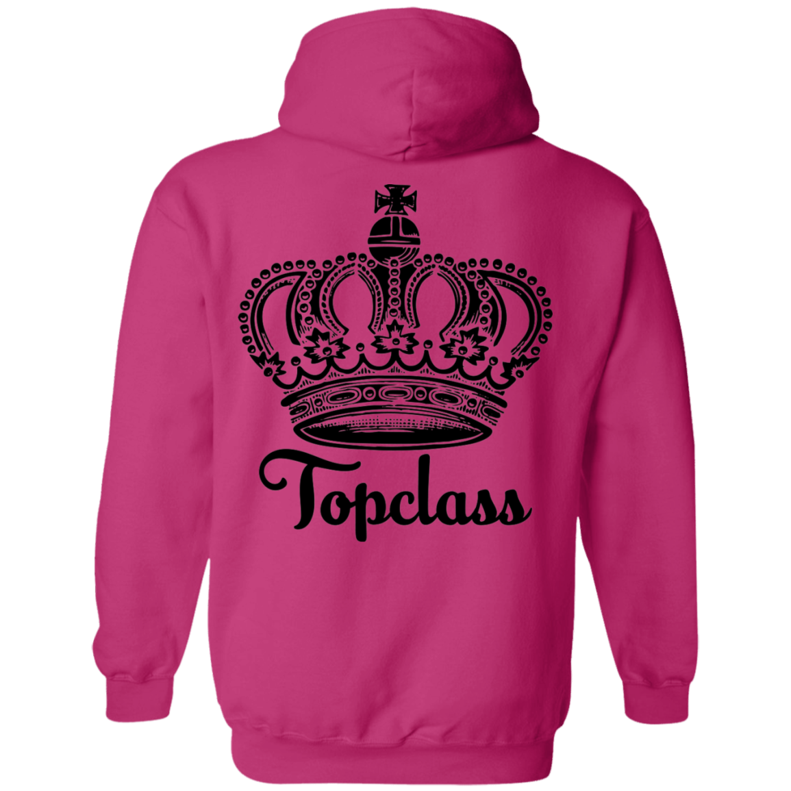 Topclass Black Crown Logo Hoodie