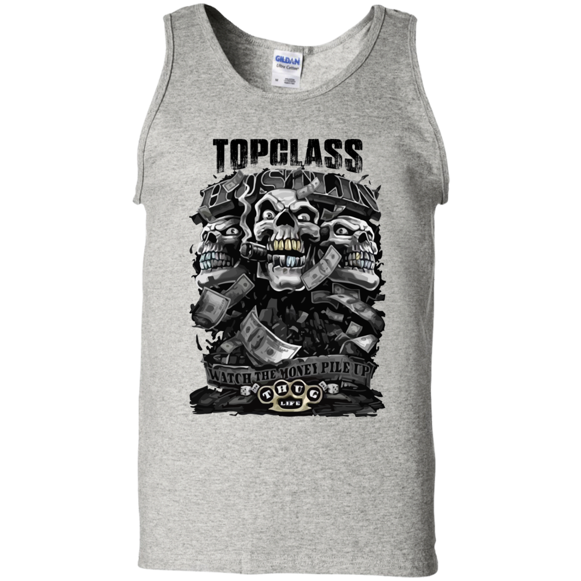 Topclass stack of money skull - Topclass Mafia