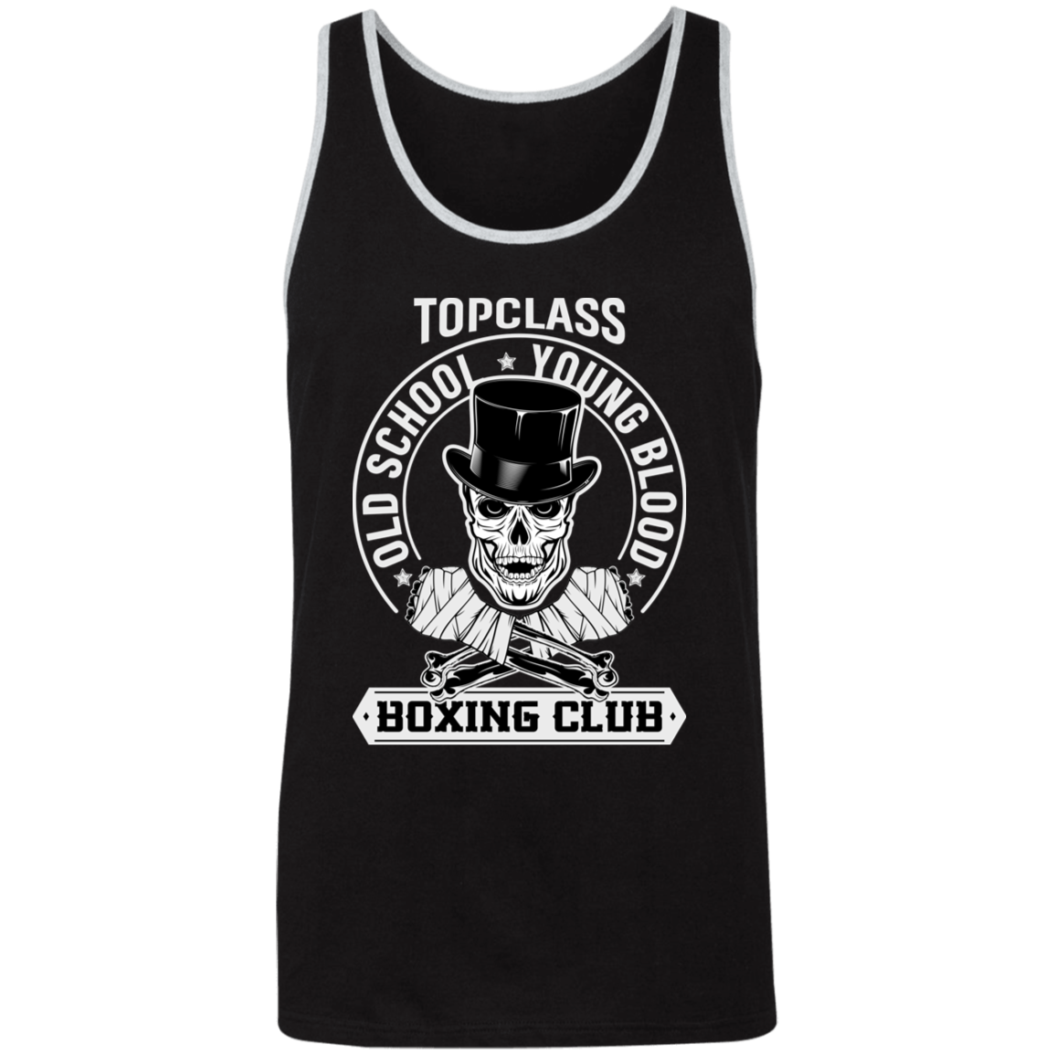 Topclass Old School Boxing Skull Tank Top