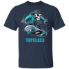 Topclass Blue Skeleton Skateboarder Youth Tshirt