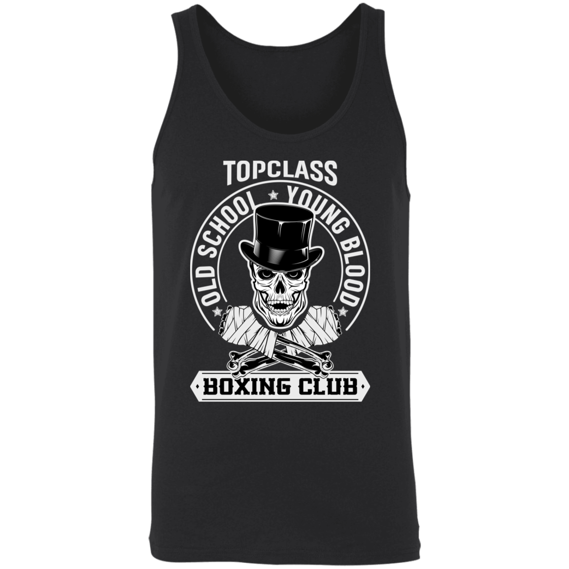 Topclass Old School Boxing Skull Tank Top